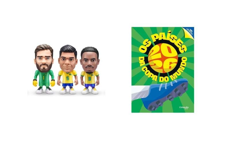 Colecionáveis e livros interativos entram na lista de presentes para a Copa de Futebol 2026